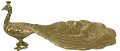 Peacock Gold Platter
