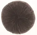 Sofia Round Black Throw Pillow