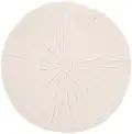 Sofia Round Light Gray Throw Pillow