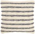 18 Square Ivory and Navy Throw Pillow