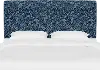 Rifle Paper Co Fairbanks Willowberry Navy Twin Headboard