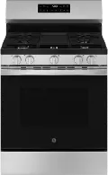 GGF500PVSS GE 5.3 Cu Ft Single Oven Gas Range with Crisp Mode - Stainless Steel