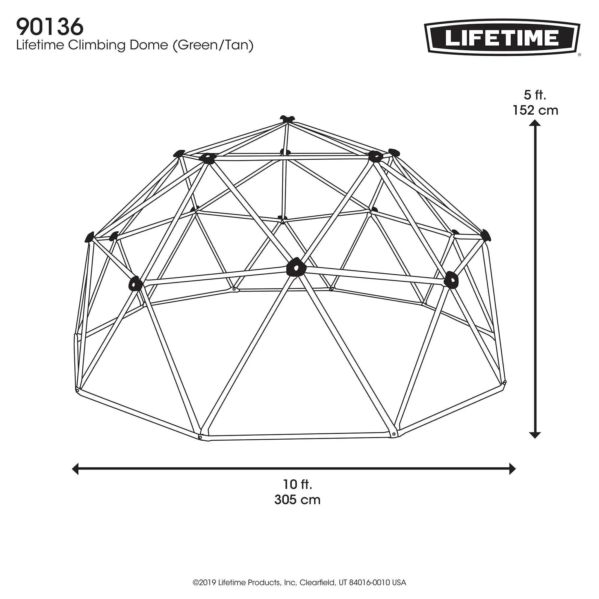 90136 Lifetime Products Dome Climber-9