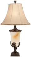 36 Inch Garden Blossom Faux Alabaster Table Lamp