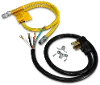 Dual Fuel Range Kit with Gas Line and 4 Prong Power Cord