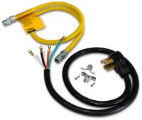 DUAL-FUEL-RANGE-KIT Dual Fuel Range Kit with Gas Line and 4 Prong Power Cord