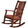 Wood & Microfiber Rocking Chair - Sedona