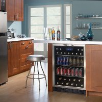 DBC514BLS Danby 11 Wine Bottles/112 Cans Beverage Center - 24 Inch Stainless Steel-2