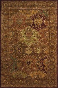 8 x 11 Large Beige Persian-Style Area Rug - Jaipur