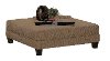 Casual Classic Brown Cocktail Ottoman - Laguna