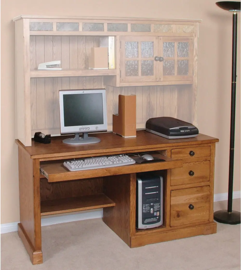 Rustic Light Brown Computer Desk - Sedona-1