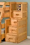 Palomino Cinnamon Rustic Stairway Chest