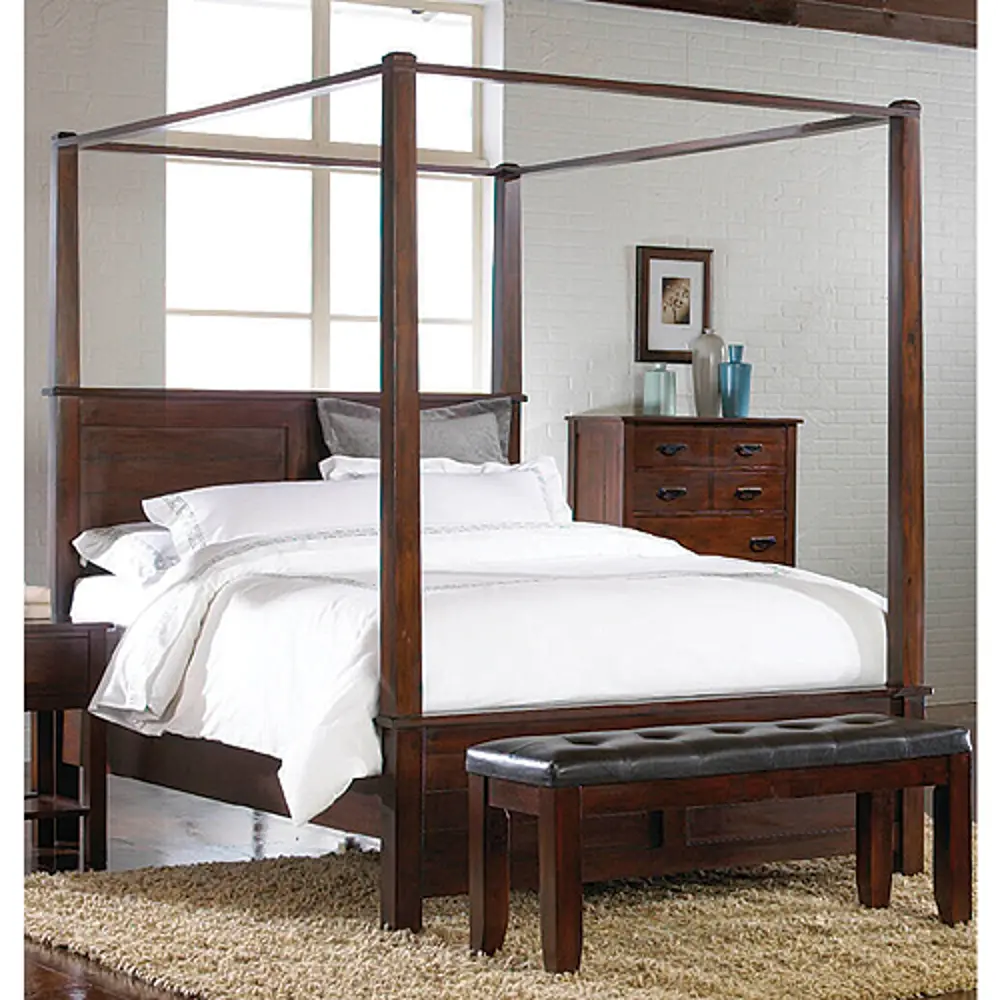 Crown Mark King Canopy Bed-1