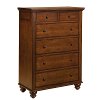 Classic Brown Cherry Chest of Drawers - Cambridge
