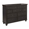 Clearance Casual Traditional Black Dresser - Cambridge