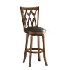 4975-828 Brown and Black 24 Inch Swivel Counter Height Stool
