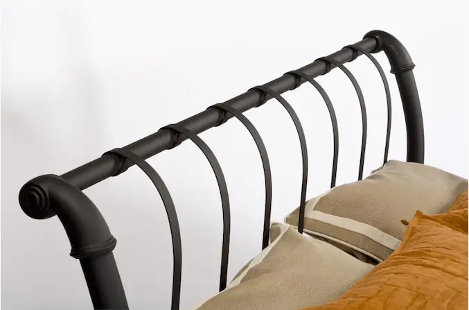 Traditional Black Full Metal Bed - Janis-3