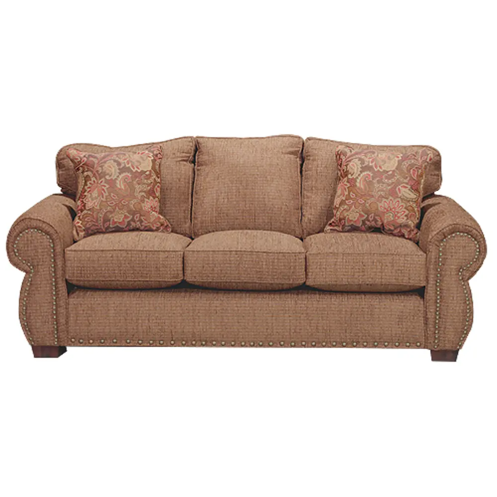 Spice Brown Casual Traditional Sofa - Southport-1