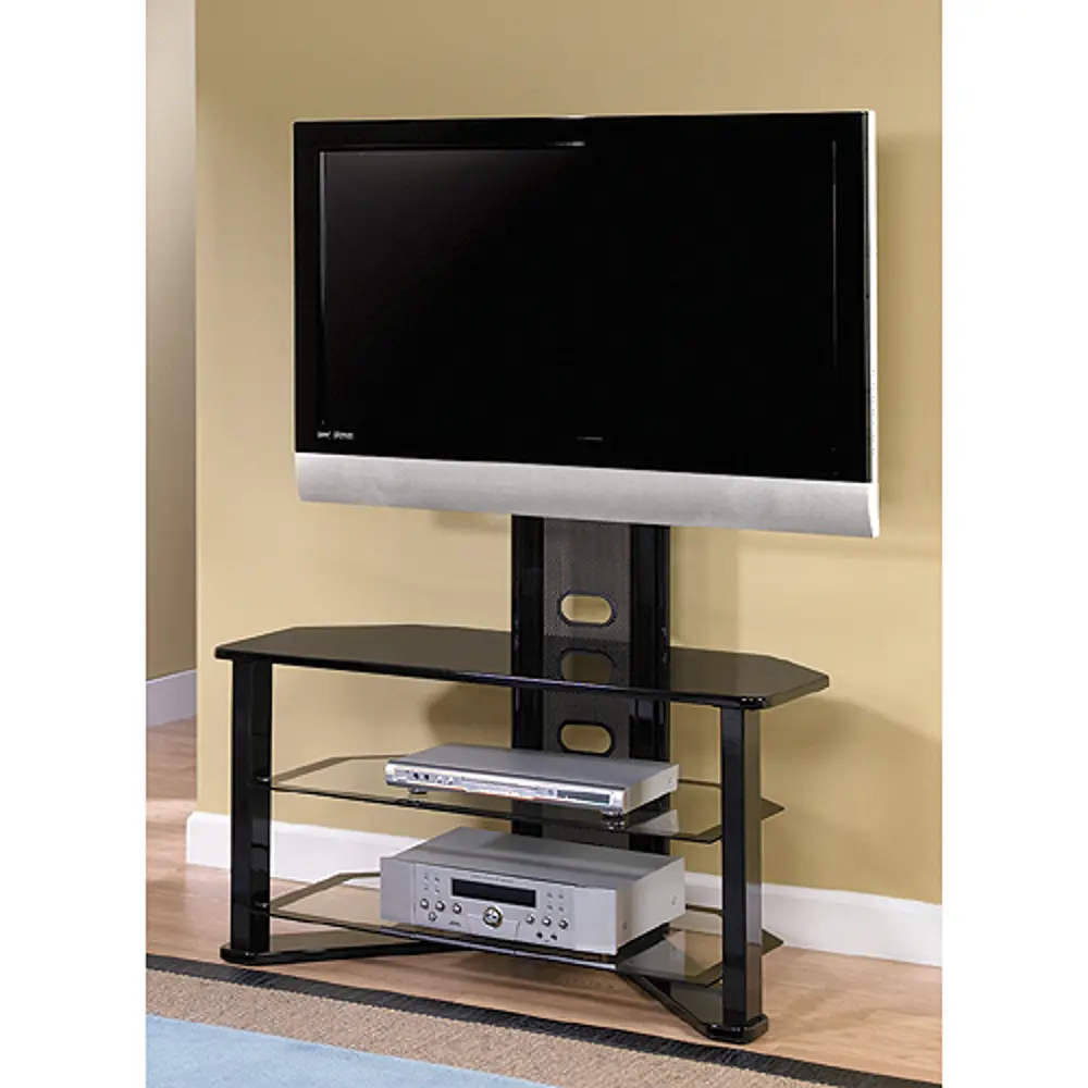 ZL541-44MU 44 Inch Black TV Stand with Integrated Mount - Madrid-1
