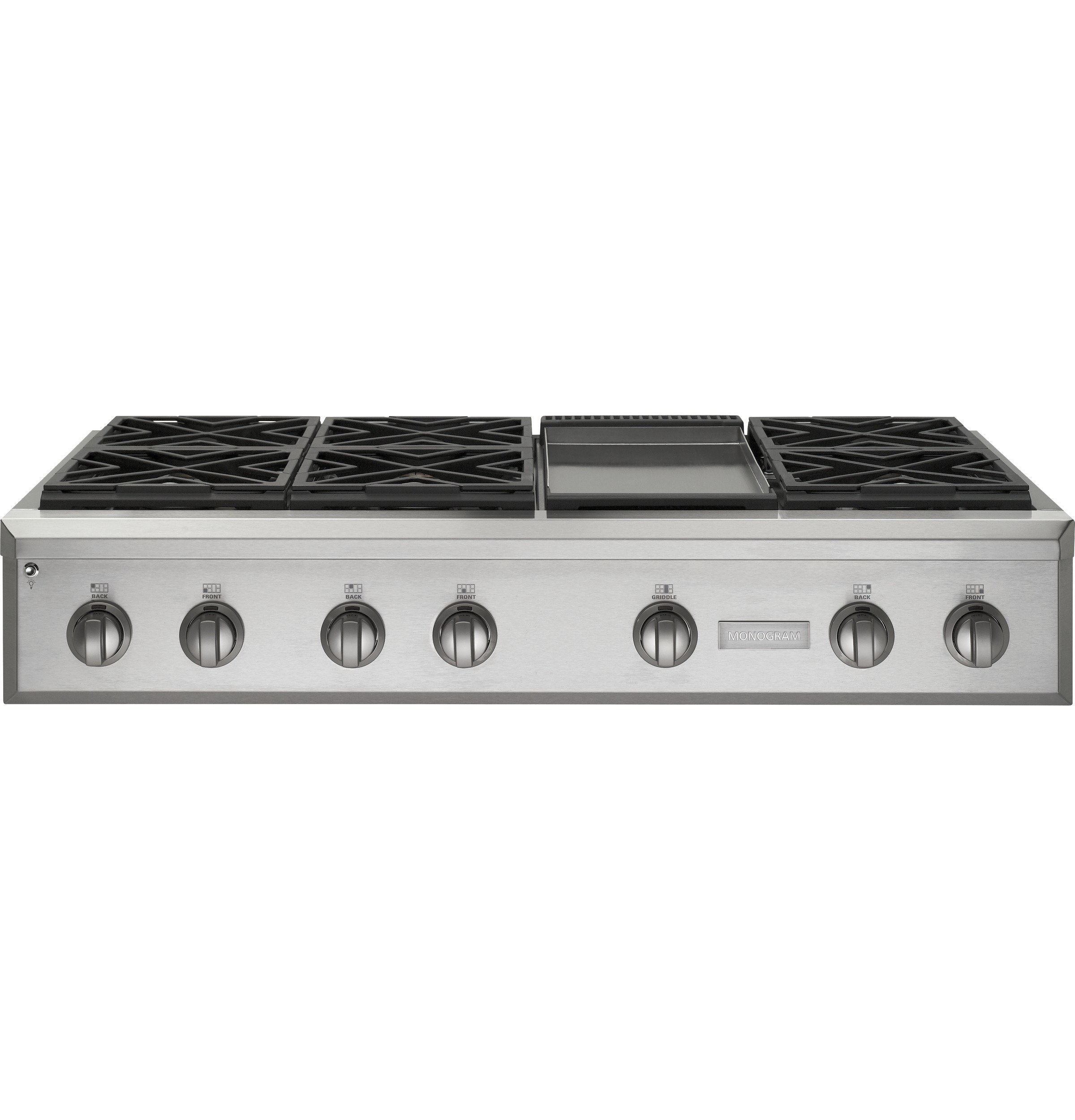 ZGU486NDPSS Monogram 48 Inch Professional Gas Rangetop with 6 Burners and Griddle (Natural Gas)-1