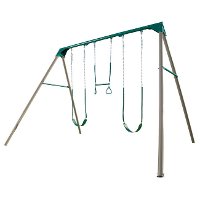 290038 Lifetime Products Heavy-Duty Three-Station Metal Swing Set