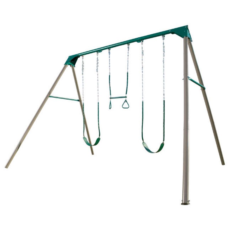 Lifetime Products Heavy Duty Three Station Metal Swing Set Rc Willey Furniture Store
