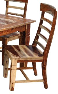 Natural Sheesham Wood Dining Room Chair - Tahoe Collection