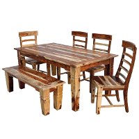 Natural Rustic 5 Piece Dining Set - Tahoe