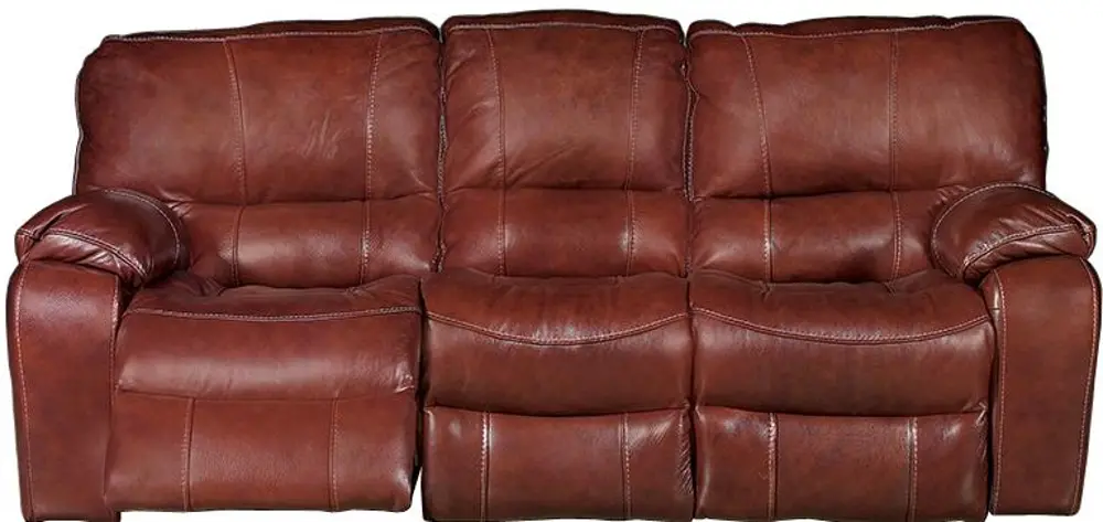 Brown Leather-Match Dual Reclining Sofa - Cameron Collection-1