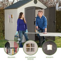 6406 Lifetime 8 ft. x 5 ft. Outdoor Storage Shed-3