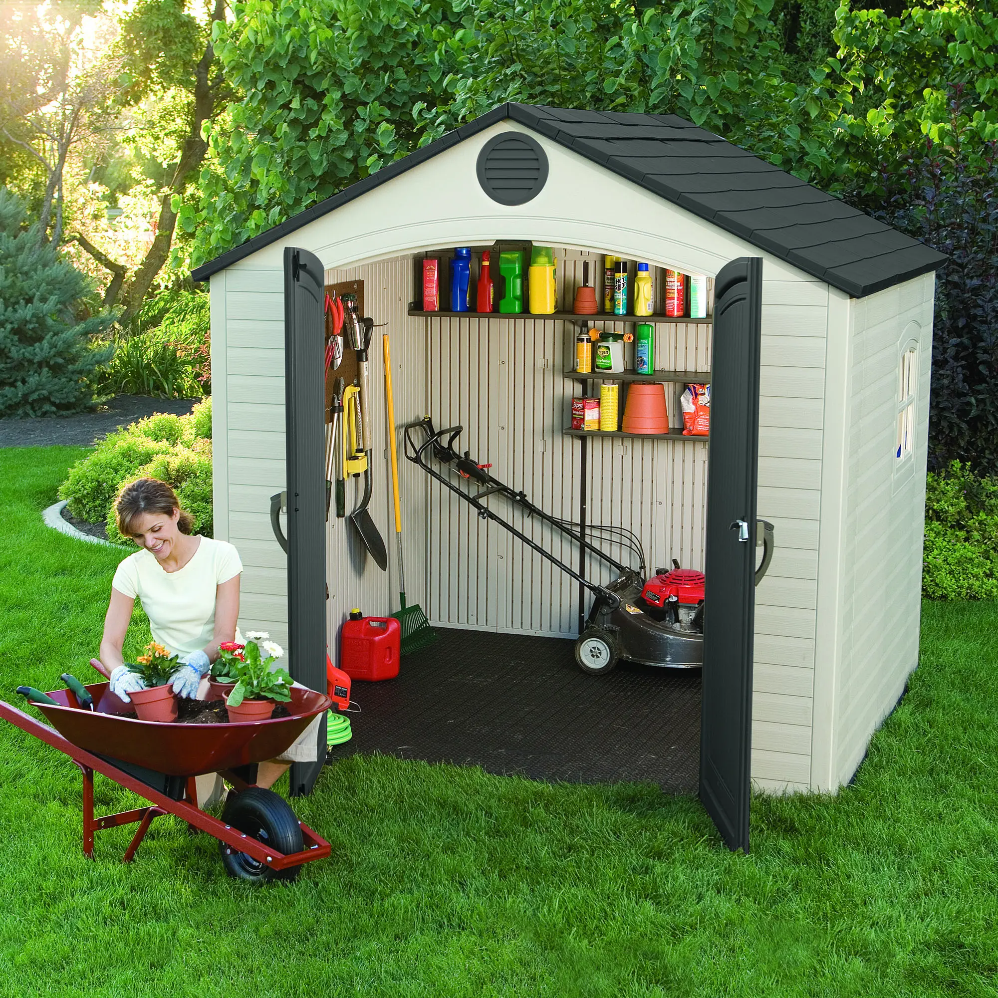 6406 Lifetime 8 ft. x 5 ft. Outdoor Storage Shed-6