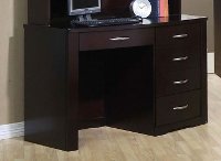 Contemporary Merlot Desk - Milan