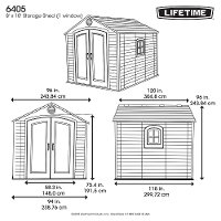 6405 Lifetime 8 ft. x 10 ft. Outdoor Storage Shed-8