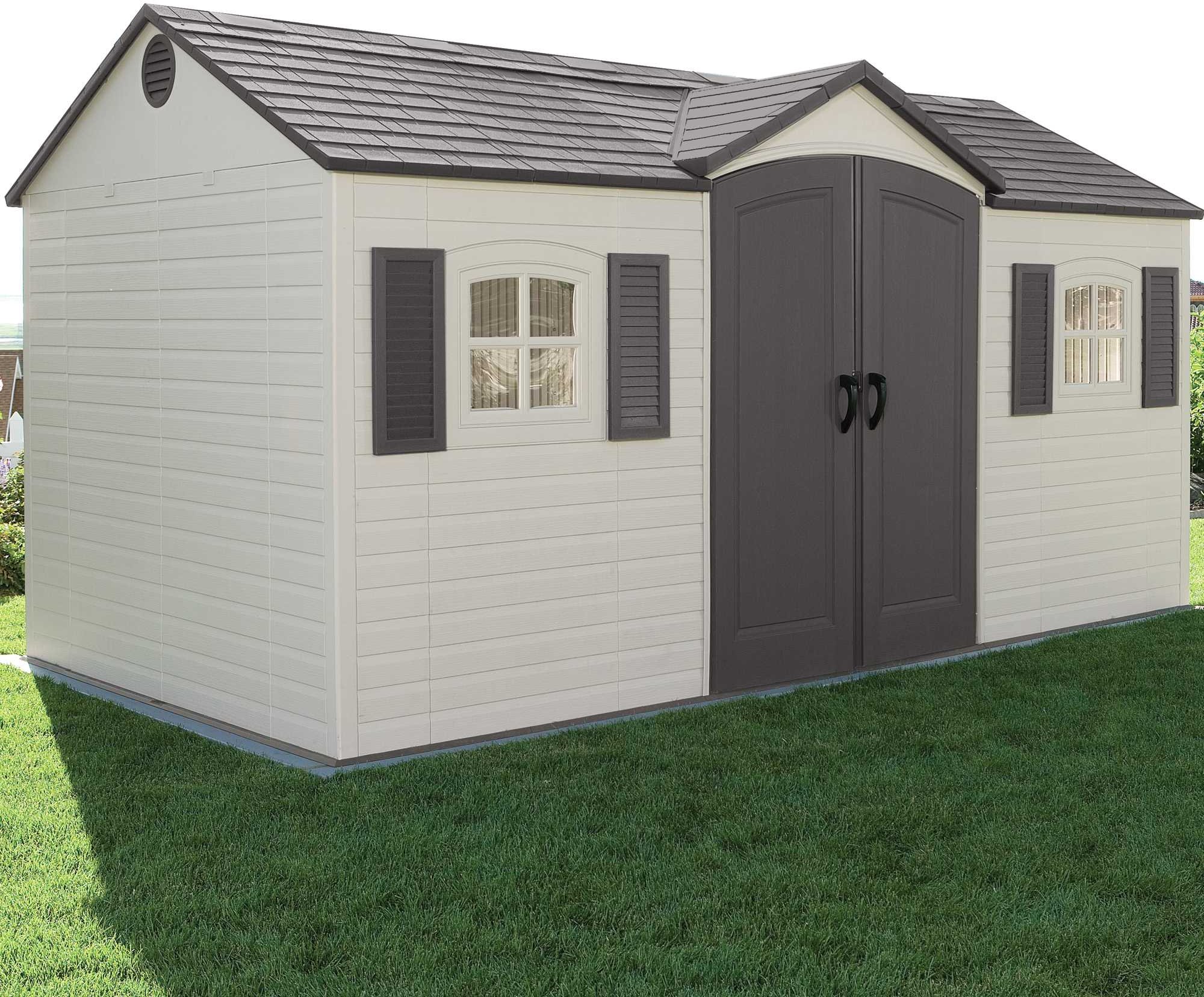 6446 Lifetime 15 ft. x 8 ft. Side-Entry Garden Storage Shed-1