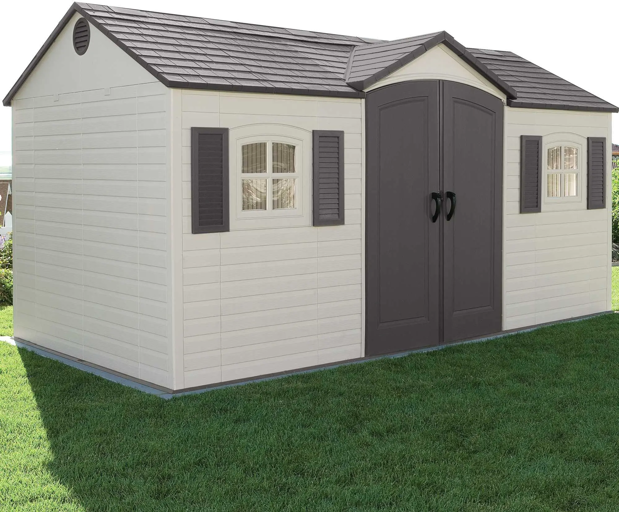6446 Lifetime 15 ft. x 8 ft. Side-Entry Garden Storage Shed-1