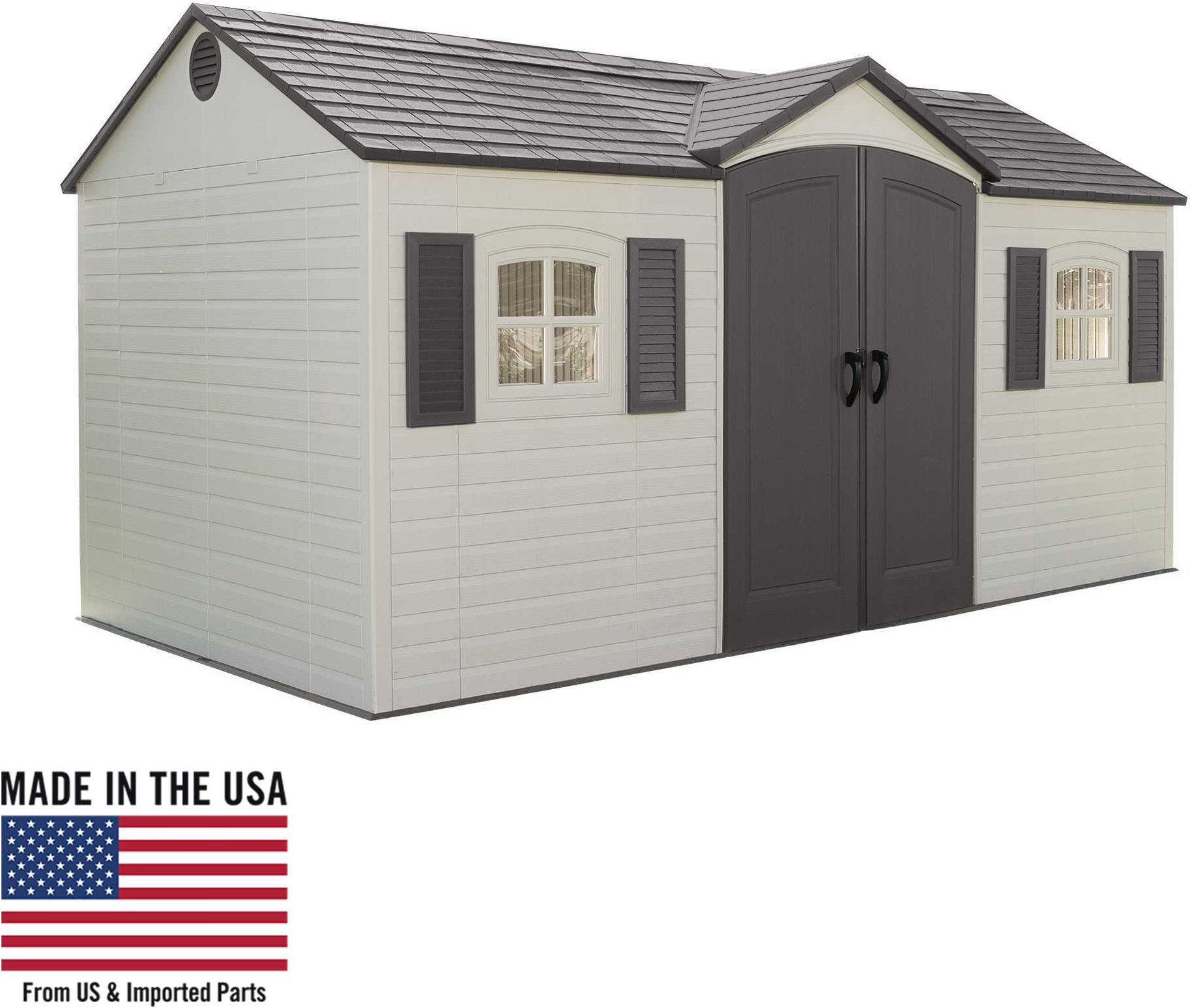 6446 Lifetime 15 ft. x 8 ft. Side-Entry Garden Storage Shed-6