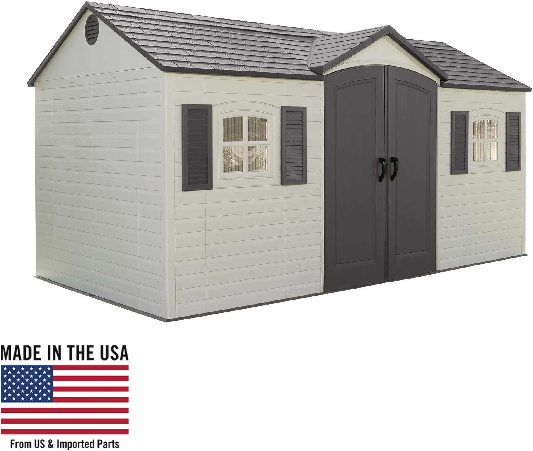 6446 Lifetime 15 ft. x 8 ft. Side-Entry Garden Storage Shed-6