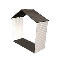 6422 Lifetime 8 ft. x 2.5 ft. Outdoor Storage Shed Extension Kit