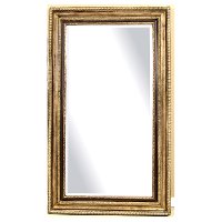 Champagne Gold and Black Leaner Mirror