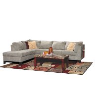 Sage Microfiber 2 Piece Sectional