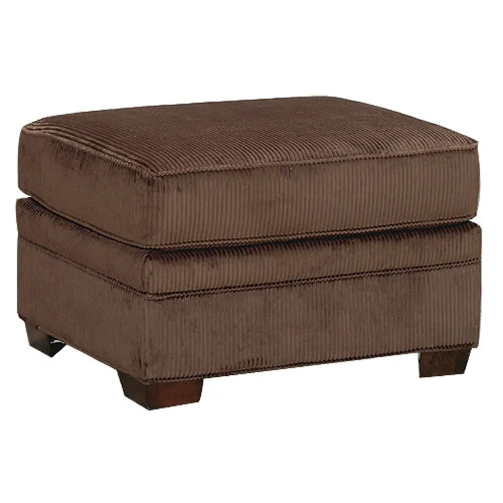 Northshore Chocolate Upholstered Ottoman-1