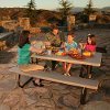 22119 Lifetime 6 Foot Folding Picnic Table Putty-3