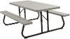 22119 Lifetime 6 Foot Folding Picnic Table Putty-4