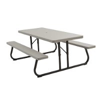 22119 Lifetime 6 Foot Folding Picnic Table Putty-4