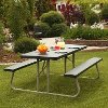 22123 Lifetime 6 Foot Folding Picnic Table Green