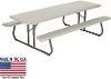 80123 Lifetime 8 Foot Folding Picnic Table Putty
