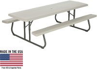 80123 Lifetime 8 Foot Folding Picnic Table Putty