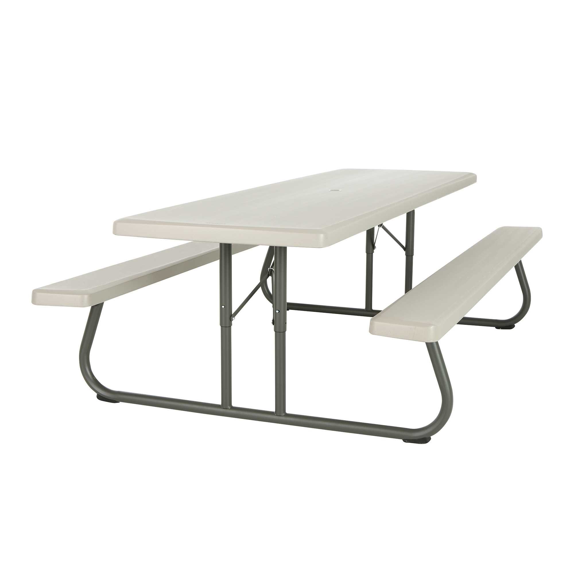 80123 Lifetime 8 Foot Folding Picnic Table Putty-2