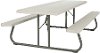 80123 Lifetime 8 Foot Folding Picnic Table Putty-2