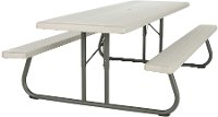 80123 Lifetime 8 Foot Folding Picnic Table Putty-2